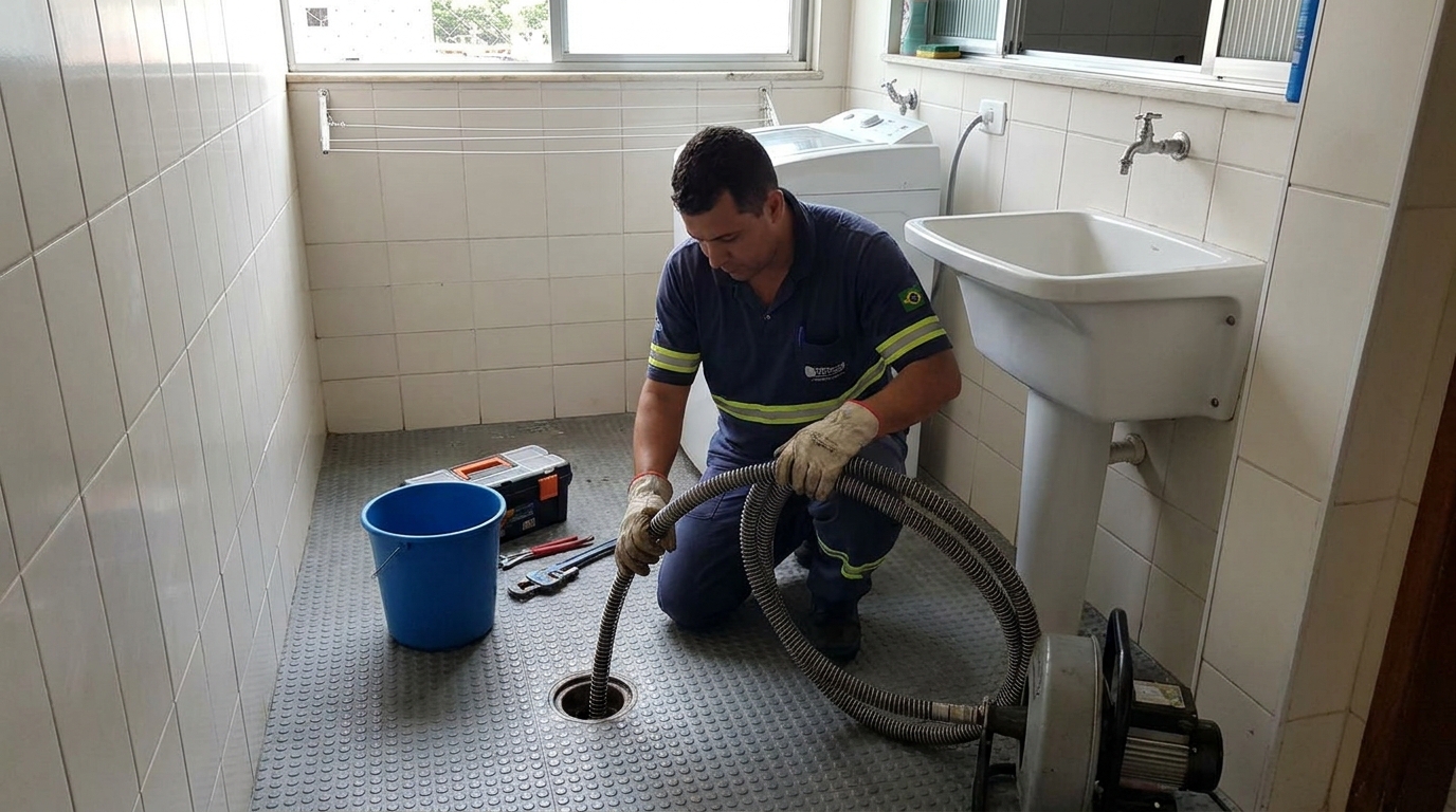 Desobstrução na Cozinha em Rio Claro‑SP